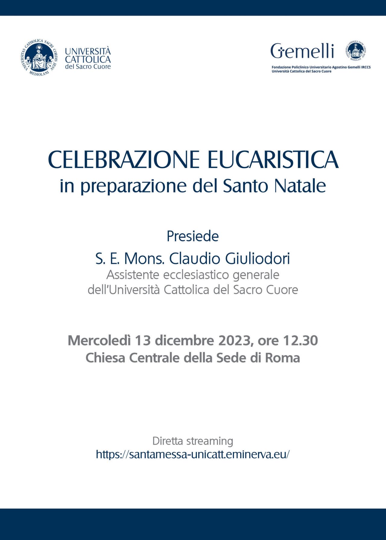 Celebrazione messa Natale 2023