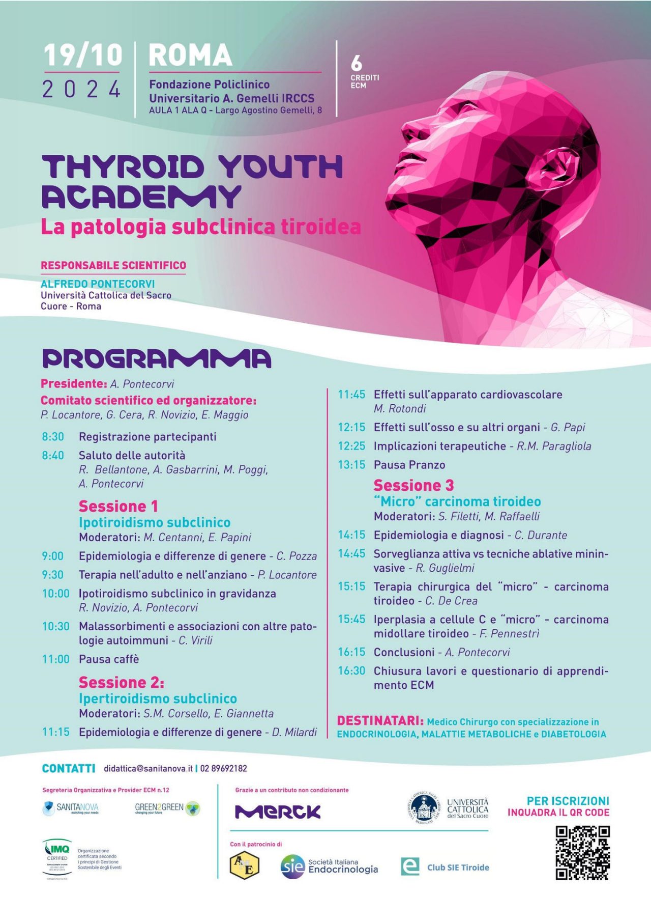 locandina convegno tiroide 2024